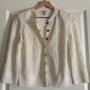 St.John Wool Blend Women’s Snap Front Cardigan